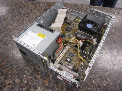 ASUS P4S8L MotherBoard with Processor and RAM in case