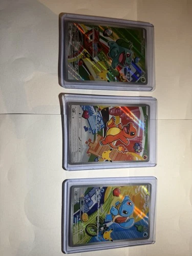 Bulbasaur, Charmander, Squirtle MEP 037 038 039 NM First Partner Promo cards