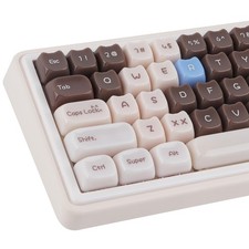 Siamese Cat PBT Keycaps 148 Keys MOA Profile Brown Custom Keycap Set