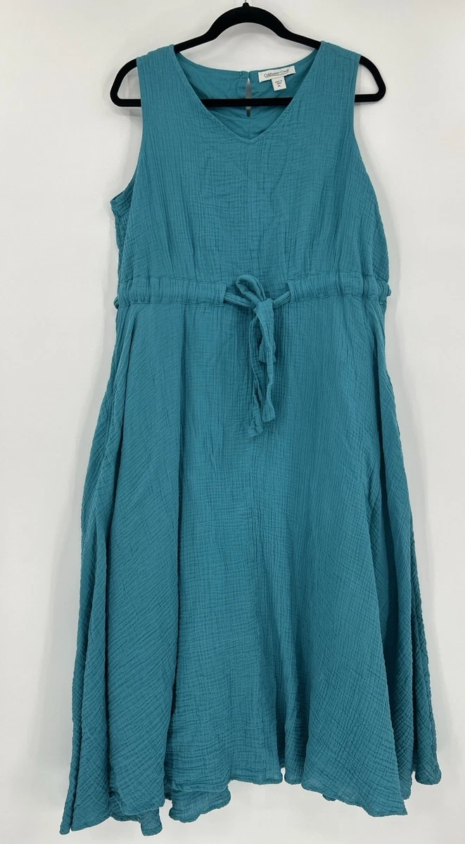 slim fit dress slacks Coldwater Creek PolkaDot A-Line Dress Sz 8 main image 1