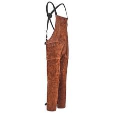 Uimoso Leather Welding Apron with Split Leg, Flame-Resistant Cowhide, XL Size