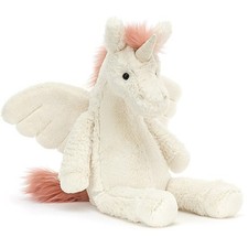 Very Rare Jellycat Lallagie Unicorn - BNWT - Retired - Pink White soft plush toy