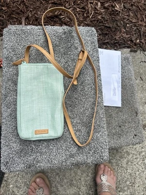 Vera Bradley Straw Cellphone Crossbody in Turtle Dream - Image 1 of 4