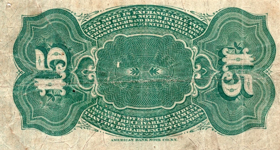 1863 - United States Fractional - 15C Fifteen Cents Note - Image 2 of 2