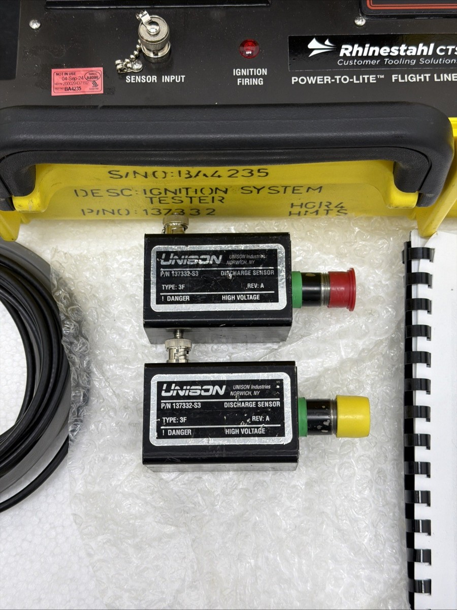 RHINESTAHL CTS 137332 FLIGHT LINE IGNITION SYSTEM TESTER POWER TO