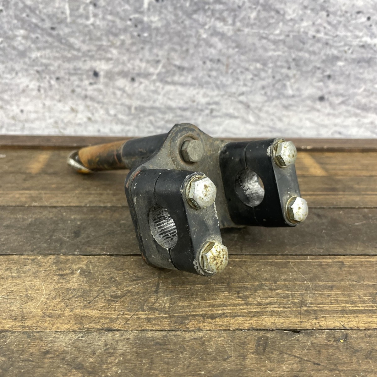 Vintage BMX Double Clamp Stem 70s 80s Bicycle Motocross Dual 22.2