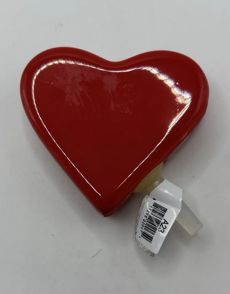 Nora Fleming A23 Big Red Heart Mini Valentine Love NF Stoneware Retired Decor - Image 2 of 3