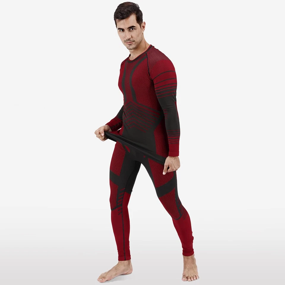 Biancheria Intima Termica Uomo, Intimo Termico Invernale Maglia Termici Pantalon - Immagine 4 di 4