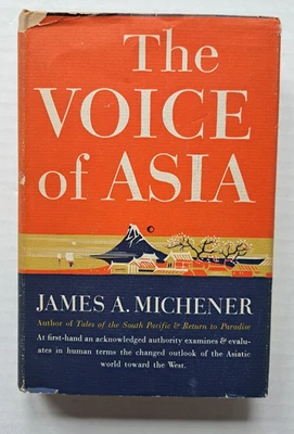 James A. Michener SIGNED Book THE VOICE OF ASIA 1st Edition 1951 Vintage RARE - Image 1 of 4