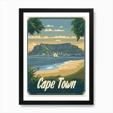 Aihrgdesign A Mid Century Modern Tr Framed Wall Art Poster Canvas Print Picture