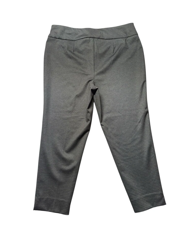 Zac & Rachel Women’s 2X Gray Ponte Knit Pull On Slim Ankle Stretch Dress Pants - Image 2 of 4