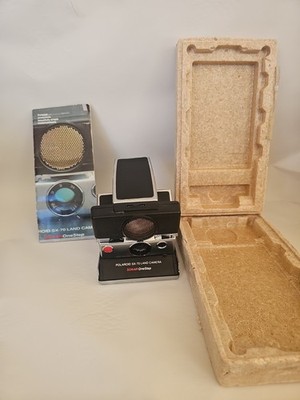POLAROID SX-70 Land Camera Sonar Onestep Black Original Foam Case