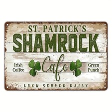  St. Patrick's Vintage Sign Vintage Tin Metal Signs St. Patrick's Sign - Antiqu