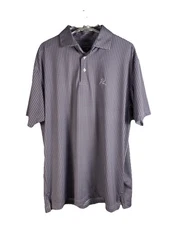 Rhoback Collared Golf Shirt M Red White Blue American Flag Lightweight Patriotic