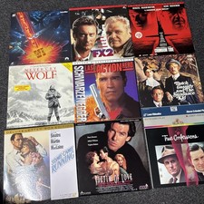 Laserdiscs Lot of 9 Movies see photos for titles LD