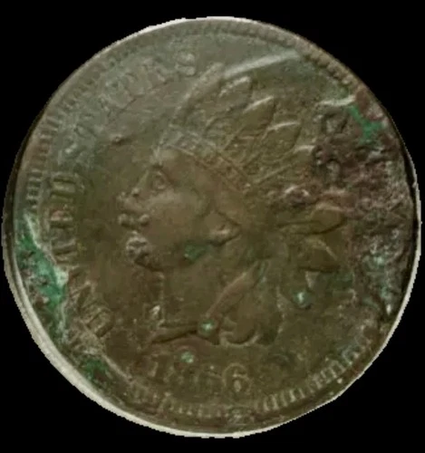 1866 Indian Head Cent Penny VF Condition