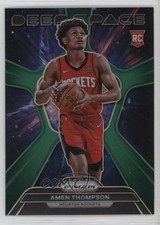 2023-24 Panini Prizm Deep Space Green Prizm Amen Thompson #4 0i7f