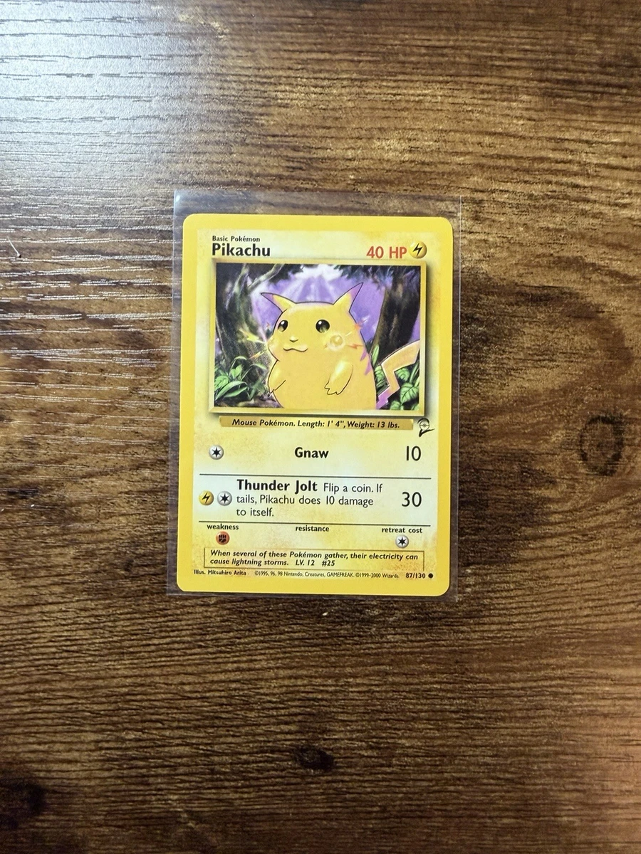 Pokémon Pikachu Pokémon TCG Base Set 2 Individual Collectible Card