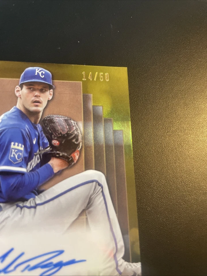 2024 Topps Big League Big League Autographs Cole Ragans #BLA-CR - Gold /50 (AU) - Image 4 of 4