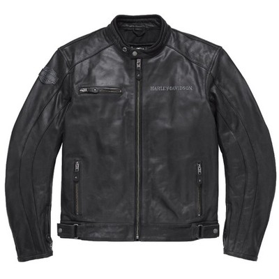 Harley Davidson Lederjacke Reflective Skull Herren Motorrad Biker 