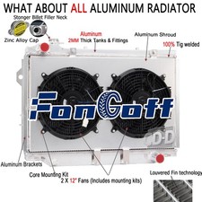 For 1993-97 Toyota LandCruiser/ 1996-97 Lexus LX450 MT 4Row Radiator Shroud Fan