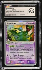 CGC 9.5 SCEPTILE EX 96/100 HOLO EX CRYSTAL GUARDIANS POKEMON MINT+