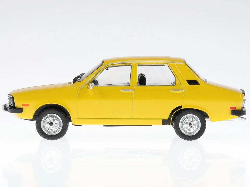Dacia 1310 = Renault 12 1985 yellow diecast model car in acrylic show case Hache - Image 2 of 4