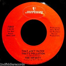 THE INFINITY-That Ain't Water That's Pollution-Rare Funk Soul 45-MERCURY #73057