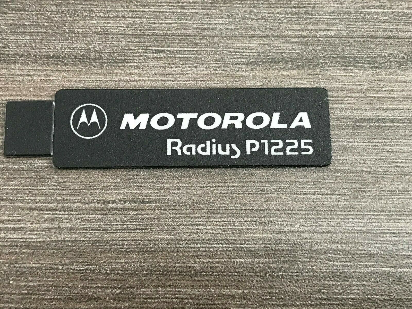 Motorola 1380670E01 Radius P1225 Name Plate NEW OEM