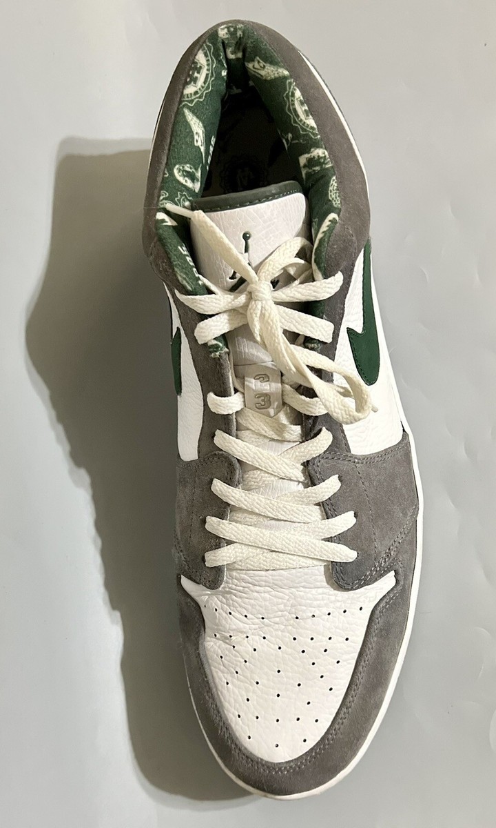 2007 Jordan 1 Retro Low Northside White Deep Forest Grey Flight