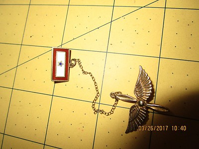 Vintage WWII United States Army Air Corps Sweetheart Pin Wings Enamel ...