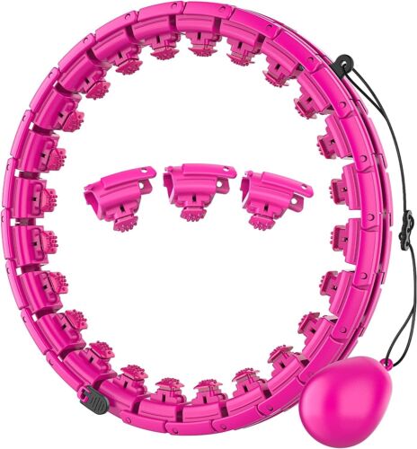 Hoop with weight for Adults easy Weight Loss Detachable Knots, 2 in 1 Adomen Fit - Picture 5 of 18