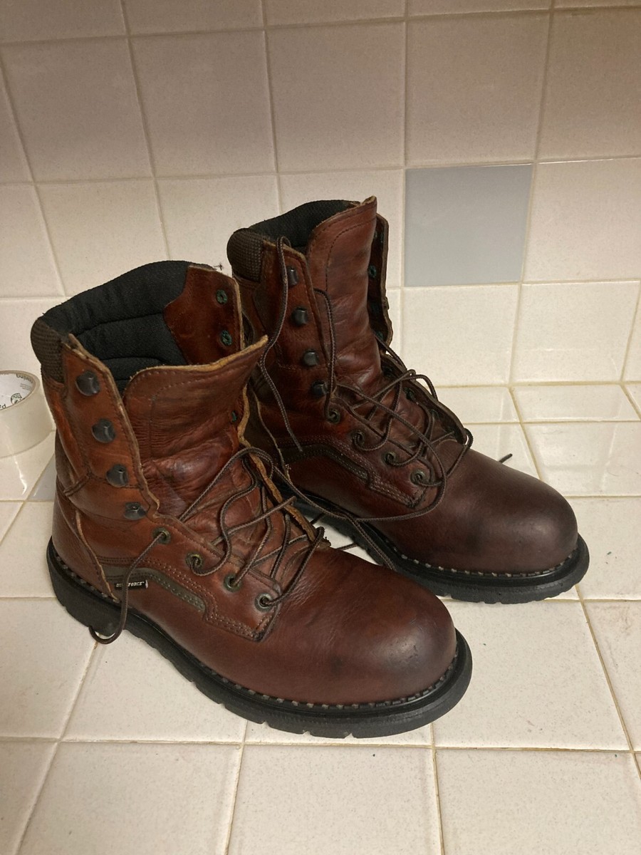 Red Wing Work Boots Mens Size 8 H Brown Dyna-Force 8 display picture 3