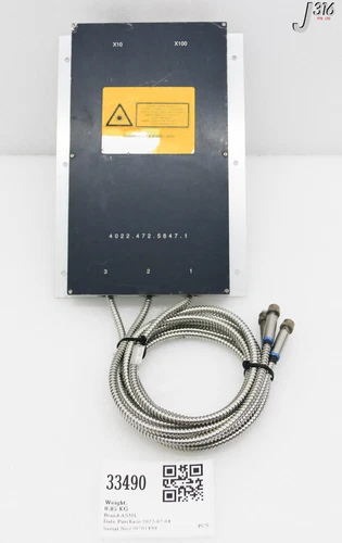 33490 ASML LASER ASSY, ZEROSENSOR 4022.472.5847.1