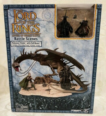 Lord of the Rings AOME PELENNOR FIELDS WITH FELL BEAST Battle Scenes RARE & MIB