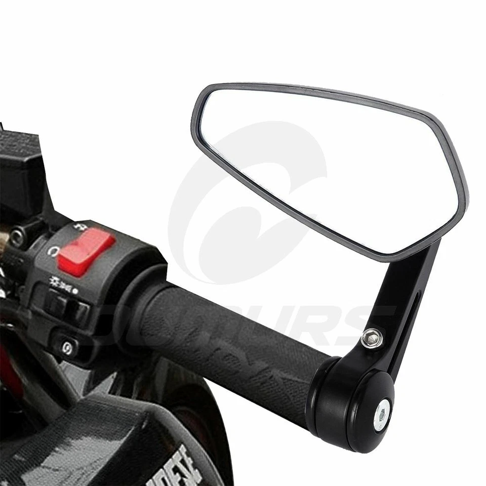 Par de espejos retrovisores laterales universales para manillar de 7/8" 22 mm Foto 2 de 4