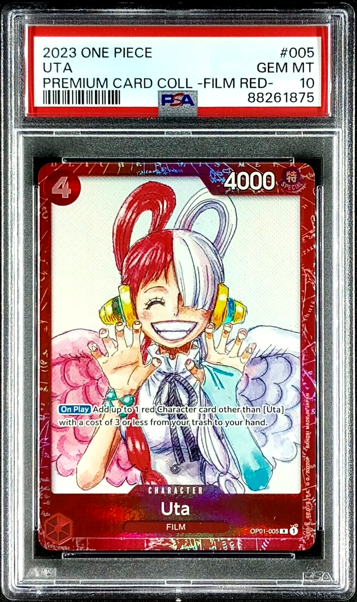 PSA 10 Uta #005 One Piece Premium Card Collection Film Red