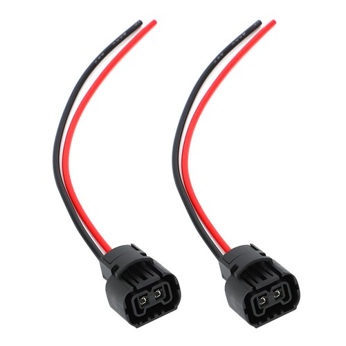 5201 Wire Pigtail Female PS19W 12085 2X Harness DRL Daytime Bulb Connector Plug - Picture 3 of 8