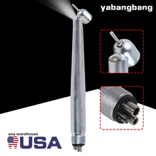 Dental LED Fiber Optic 45 Degree E-generator Turbine Handpiece 4Holes PUZ