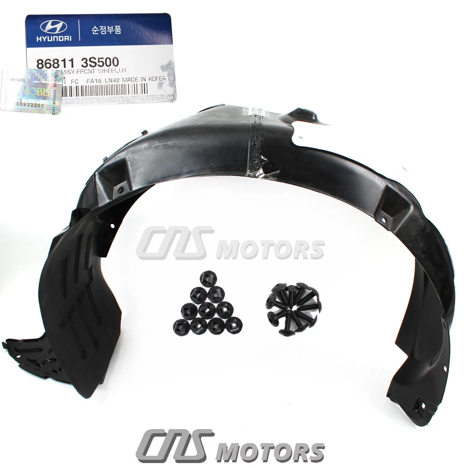 GENUINE Fender Liner FRONT LEFT & RIGHT for 2011-2014 Hyundai Sonata⭐⭐⭐⭐⭐ - Изображение 3 из 4