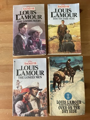 LOUIS LAMOUR THE DAYBREAKERS, Ride The Dark Trail, The Lonely Men, & Over On The