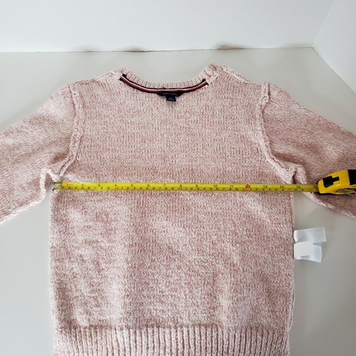 Kids Tommy Hilfiger Girls Cable Knit Sweater Heather Pink Size Small 6 - 7 - Picture 7 of 7