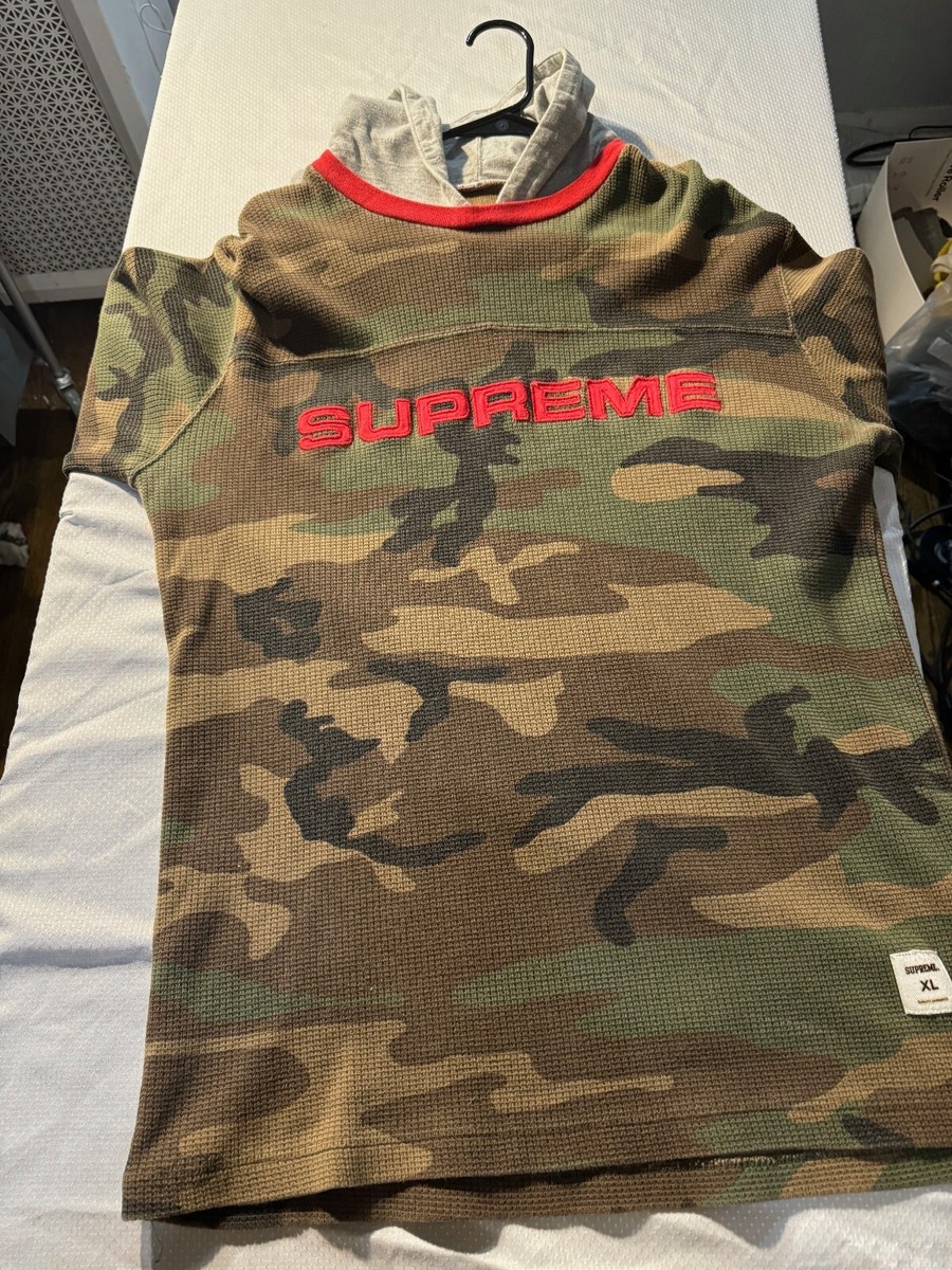 Sudadera Supreme Camuflaje Supreme Waffle Thermal Hoodie