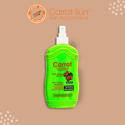 Free Ship Carrot Sun Tan Accelerator Tropica Oil with Carrot Oil and L-Tyrosine