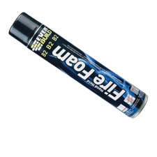 EVERBUILD FIREFOAM B2 HAND HELD FIRE RATED EXPANDING FOAM PU FILLER 750ML STRAW