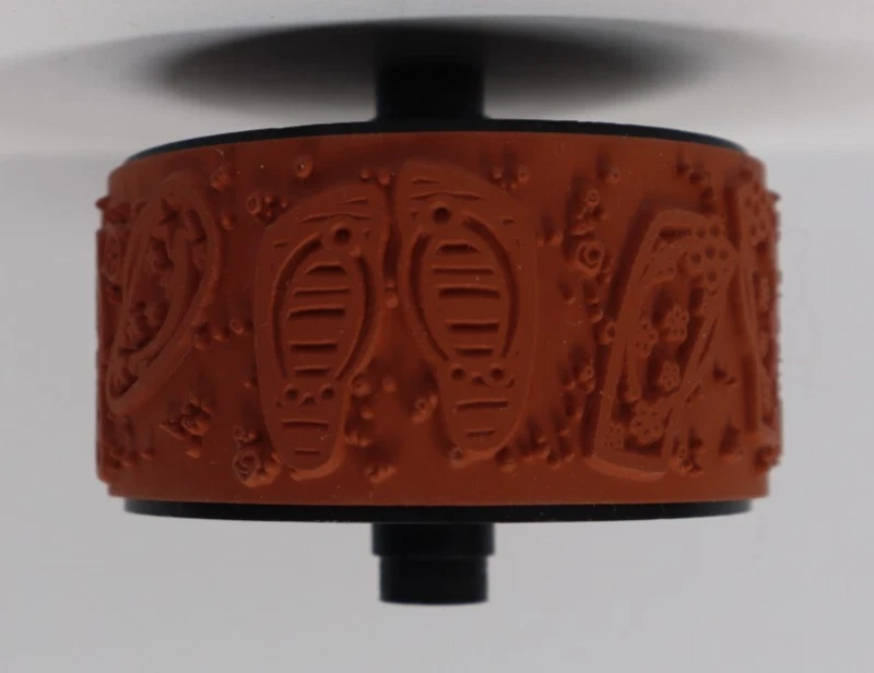 Sandalias chanclas Stampin' Up de goma alrededor de 1" rueda playa verano arena Foto 2 de 3