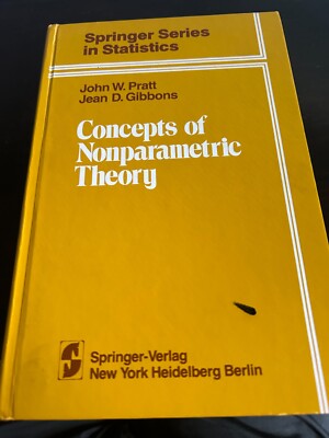 Springer Series in Statistics Ser.: Concepts of Nonparametric Theory by J. D....