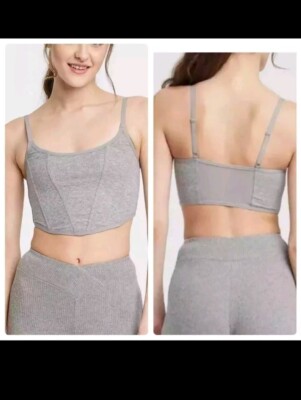 New Womens Colsie Gray Casual Corset Size XS 