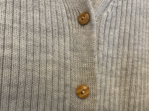 SPORTSGIRL 100% Wool Vintage Grandpa Cardigan Ribbed Button Up V-neck Sz S 80’s - Bild 10 von 17