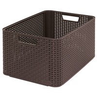 Curver Aufbewahrungsbox Ordnungsbox Kiste Natural Style Braun Rattan L